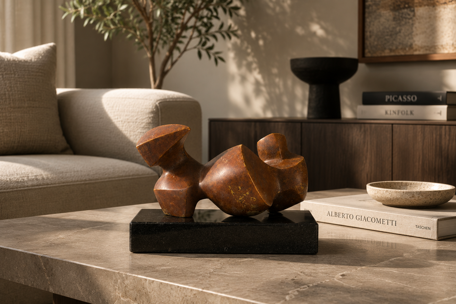 Reclining Form – Bronze Art