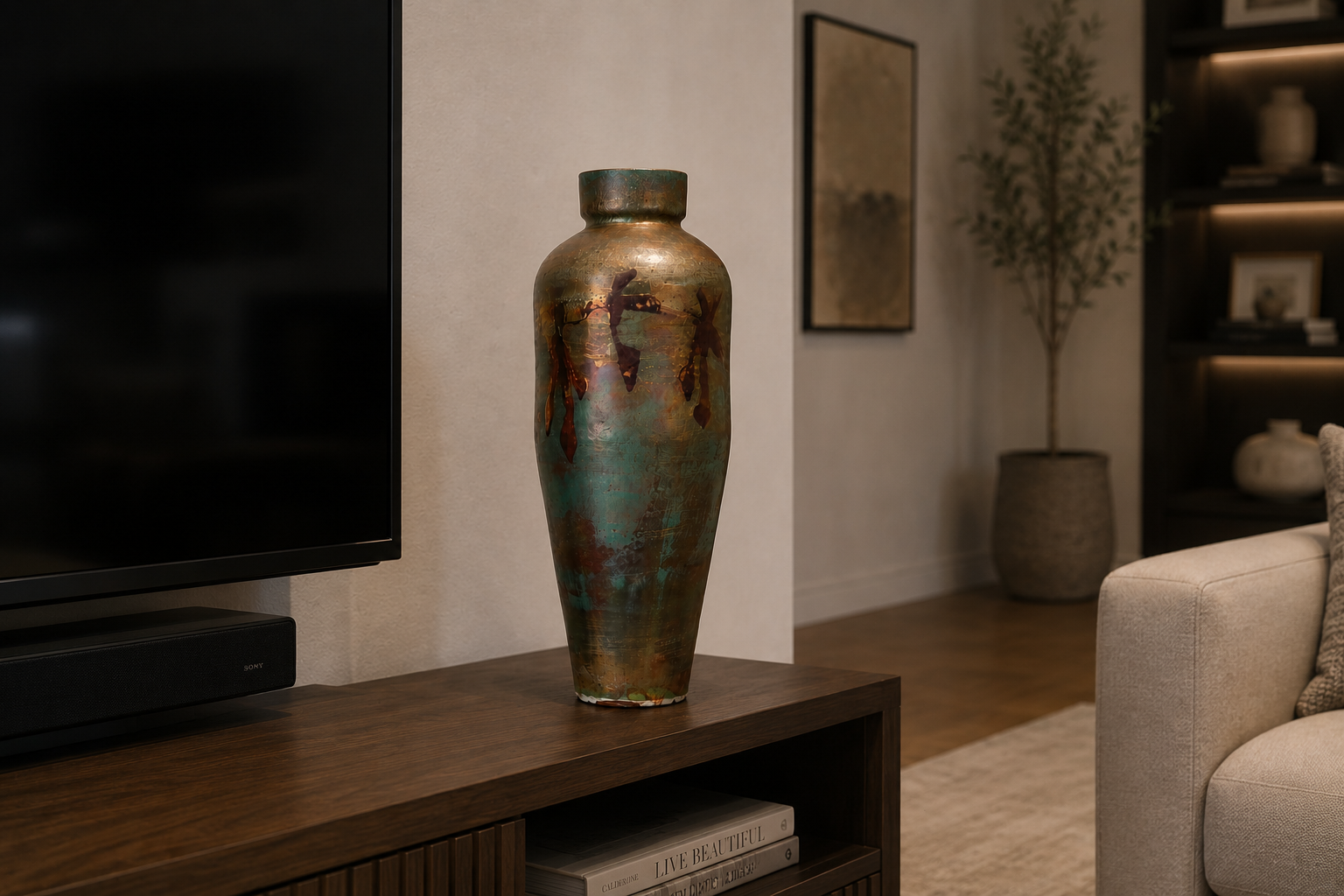 Tall Ceramic Vessel